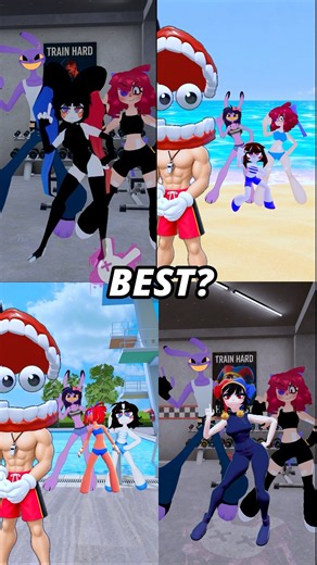 Best TADC Perfect World (Fighter AU vs BEACH) #theamazingdigitalcircus #digitalcircus #tadc