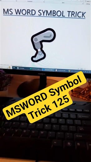 MSWORD Symbol Shortcut Keys Trick 125