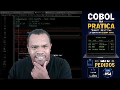 💻 Criando um Sistema em COBOL do Zero | Listagem de Pedidos (VSCode + GnuCOBOL) | Live #54