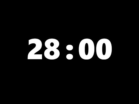 28 Minute Timer (Silent) - Visual Countdown for Half-Hour Work & Focus