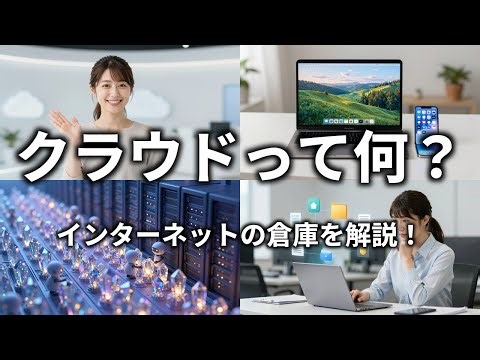 【初心者向け】「クラウド」って結局何？インターネットの倉庫って本当？わかりやすく解説！