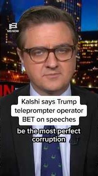 Kalshi says Trump teleprompter operator BET on speeches