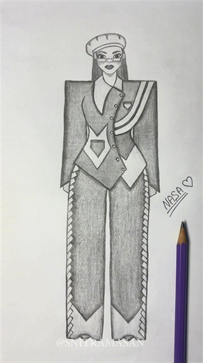 Bringing my drawing to life 114💙🎖️ #snitramasan