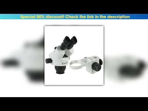 Exclusive 7X-45X Simul-Focus Parfocal Continuous Zoom Trinocular Stereo Microscope Head 76mm Diamet
