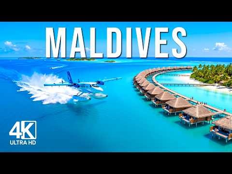MALDIVES 🇲🇻 4K Drone Footage | Overwater Villas, Turquoise Lagoons & Deep House Vibes