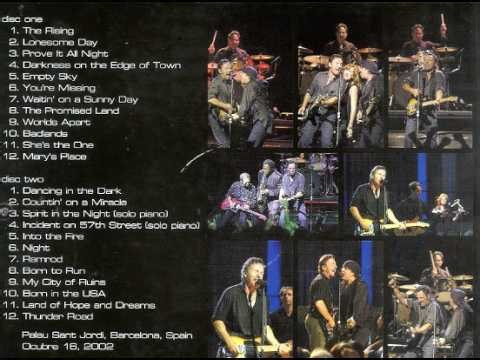 Bruce Springsteen & The E Street Band Live Barcelona Spain 2002 The Rising tour