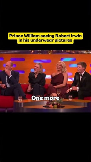 Prince William seeing Robert Irwin underwear pictures 😂