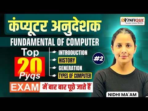 Computer Anudeshak Bharti 2026 | Fundamental of Computer Top 20 PYQs | By Nidhi Ma’am
