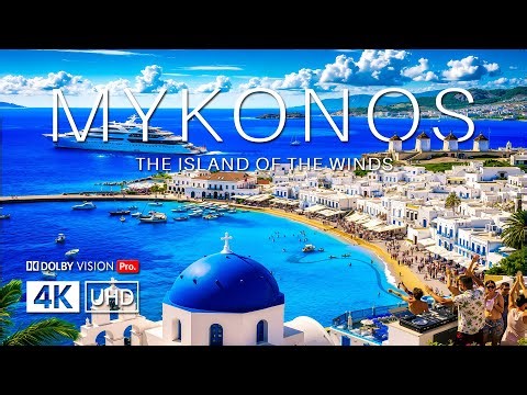 MYKONOS REVEALED IN STUNNING 4K DRONE FOOTAGE | Whitewashed Towns Crystal Seas & Island Glamour