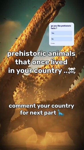 extinct animals from different countries. 🤯☠️# #prehistoricanimals #creepyfacts #dinosaur #extinct