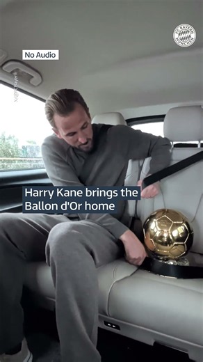 Harry Kane brings Ballon d'Or trophy home
