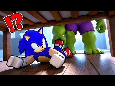 SONIC GOT CAUGHT BY THE HULK IN SURVIVE THE HULK ROBLOX !!