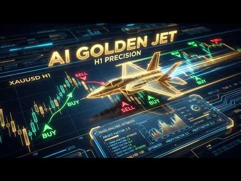 AI Golden Jet Fighter EA XAUUSD H1 Fast Trading Bot | Gold AI Trading Jet Speed EA Tested (MT4)