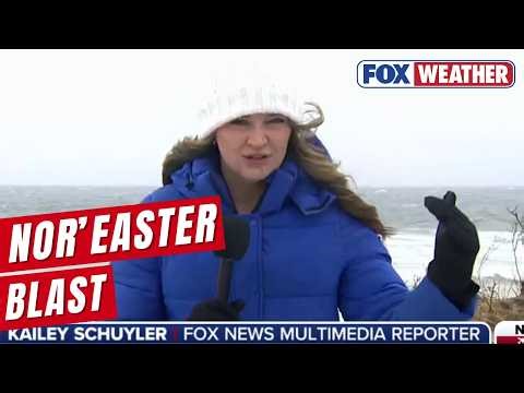 Powerful Nor'easter's Intense Winds Batter Cape Cod After Storm Dumps Snow In The Carolinas