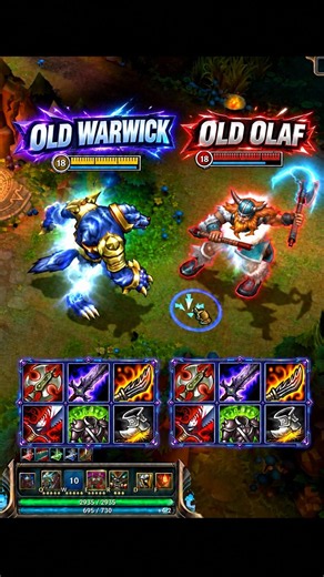 OLD WARWICK vs OLD OLAF LIFESTEAL FIGHT #leagueoflegends
