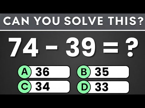🧠 Your Math Skills Are Sharp If You Pass This! | 30 Math Questions Challenge 📊