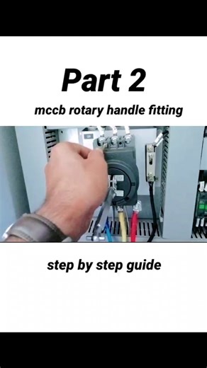 MCCB Rotary Handle: A Step-by-Step Fitting Guide#electricalmanoj #electrical #mccb