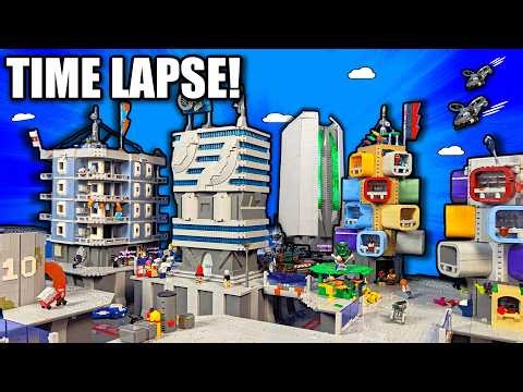 I Built A LEGO City At WAR With A Mech Army!