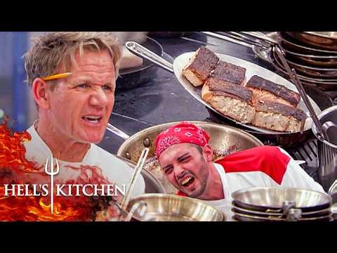 Chef Ramsay Loses His Mind Over a Tray of Overcooked Salmon | Hell's Kitchen