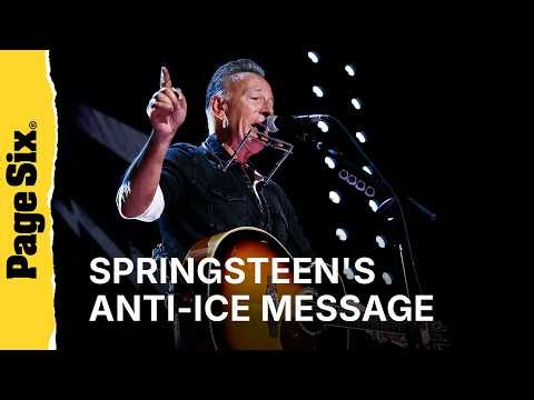 Bruce Springsteen slams 'lawless government' in speech at Power To The People festival