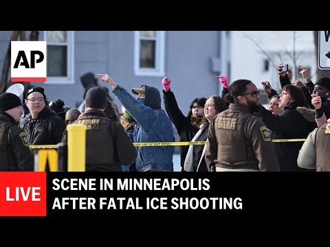 LIVE: Scene in Minneapolis after fatal ICE shooting