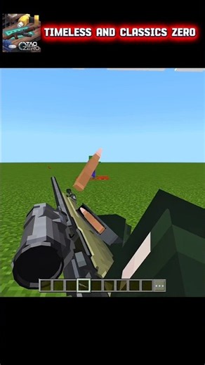 Minecraft PE timeless and classics zero ( TACZ ) #minecraft #trending #mcaddon #mcpe
