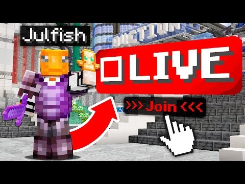 LIVE ON MY MINECRAFT SURVIVAL SERVER | julfish.talonmc.net