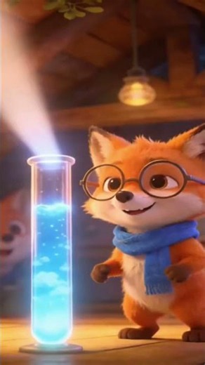 Learn with Pip- the orange fox. Ep.1- Why the sky is blue? #capcut #aivideo #aishorts #ai #learning