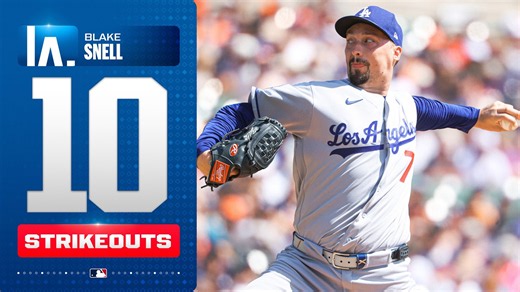 Blake Snell strikes out 10 batters in strong start against the Tigers! | MLB Highlights