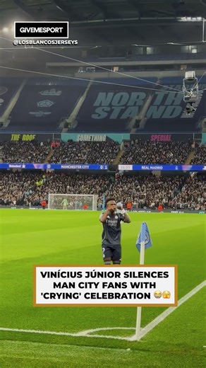 Vini Jr silences Man City fans with Cry Baby celebration 🤫 #vinijr