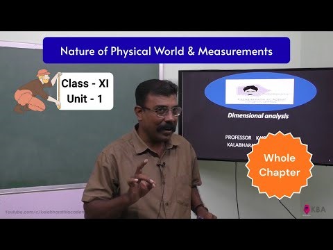 Nature of Physical World & Measurements PHYSICS - Class 11 - UNIT 1