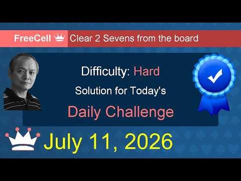 Microsoft Solitaire Collection: FreeCell - Hard - July 11, 2026