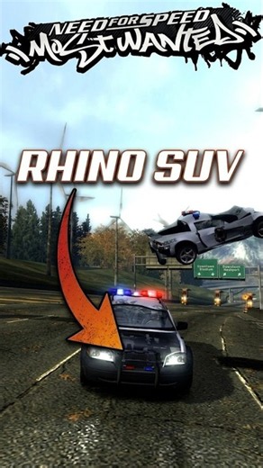 With Rhino SUV Cop - Hot Pursuit - Shorts 3 #mostwanted #nfsmostwanted #needforspeed #rhinosuv