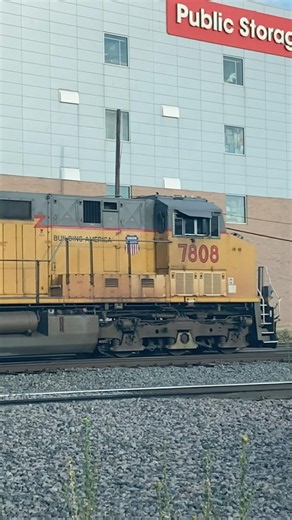 Union Pacific #7808 leads a Cement Train at Fort Worth, TX (9-4-26)