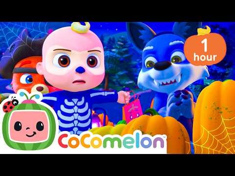 Animal Trick or Treating 🎃 CoComelon Animal Time Nursery Rhymes and Kids Songs | After School Club