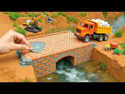 DIY Mini Tractor Bridge Collapse During Construction | Mini Truck Bridge Build