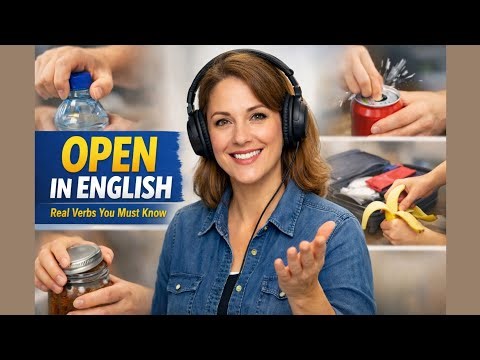 How to Talk About Opening Things in English | Vocabulary & Phrasal Verbs