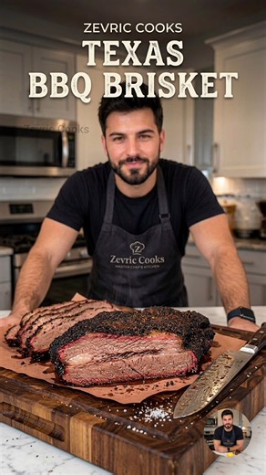 How Texas BBQ Brisket Gets That Perfect Bark @ZevricCooks