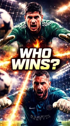 COURTOIS VS DONNARUMMA ⚔️ Goalkeeper Battle 🔥 Who Wins? #,shorts
