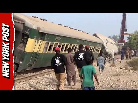 Harrowing Train Derailment Leaves At Least 5 Dead, 35 Injured in Pakistan