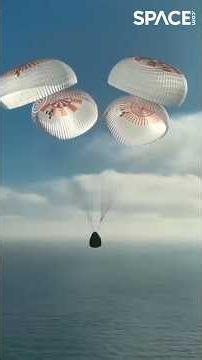 SpaceX Crew-12 Splashdown! 🧑‍🚀 #nasa #spacex #crew-12 #pacificocean #space #shorts