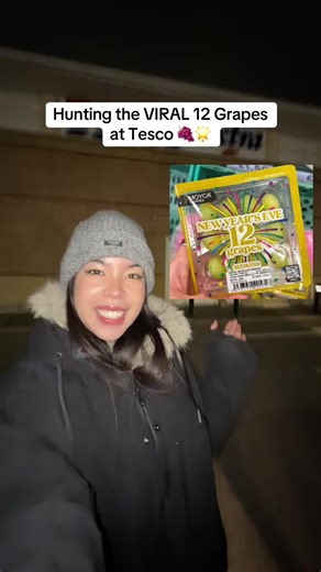 Hunting the 12 Grapes at Tesco for New Year's Eve