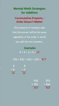 Commutative Property | Order Doesn't Matter | #goldysclassroom #mentalmath #commutativeproperty #add