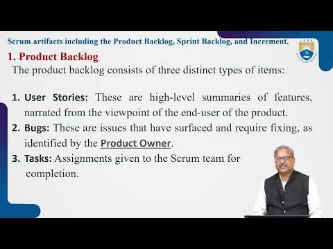 Scrum Artifacts including the Product Backlog, Sprint Backlog& Increment by Dr P L Srinivasa Murthy