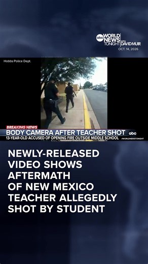 Newly-released body camera video shows the terrifying moments after a middle school teacher in New Mexico, was shot. Authorities say a 13-year-old student pulled the trigger. Kayna Whitworth reports.