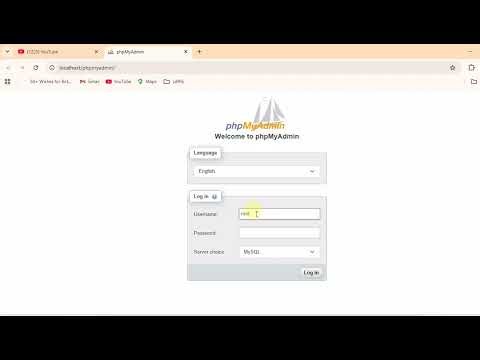 Creating a database using wampserver