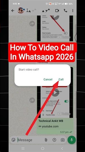 How To Video Call In Whatsapp 2026 । Call WhatsApp