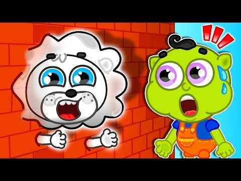 Lion Family | Kids Jumping Through Walls | Cartoon for Kids