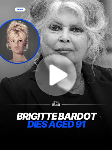 Brigitte Bardot, the French actor and singer who became an international sex symbol before turning to animal rights activism, has passed away aged 91. The French former actress and singer had been ill in hospital in Toulon, according to local media. Read more at Daily Mail #news #celebritydeath #brigittebardot
