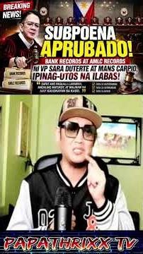 BREAKING! APRUBADO NA ANG BIR BOX! BANK RECORDS AT AMLC FILES, ILALABAS NA SA IMPEACHMENT TRIAL!